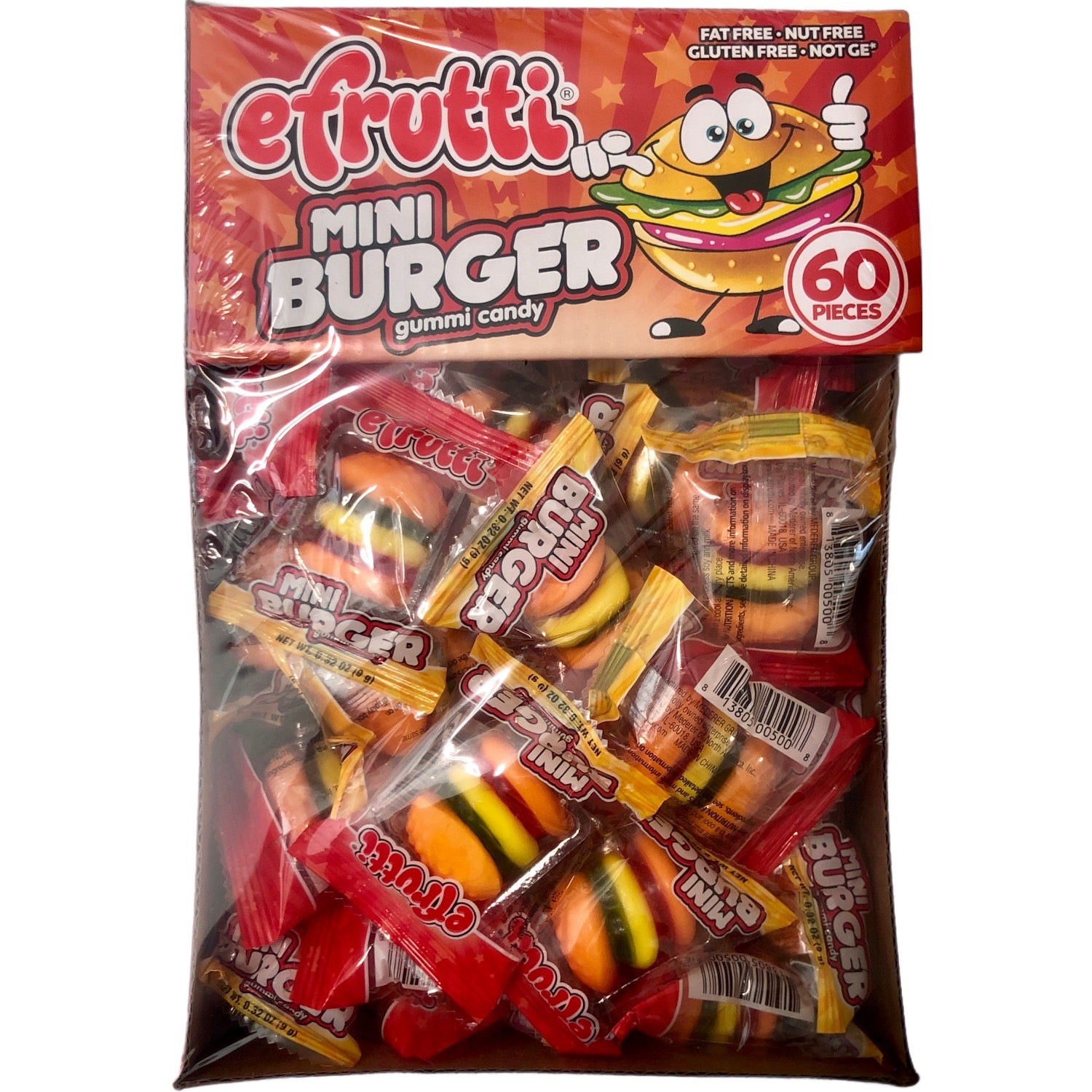 Efrutti Mini Burgers (60Pcs) – La Botana Dulcería