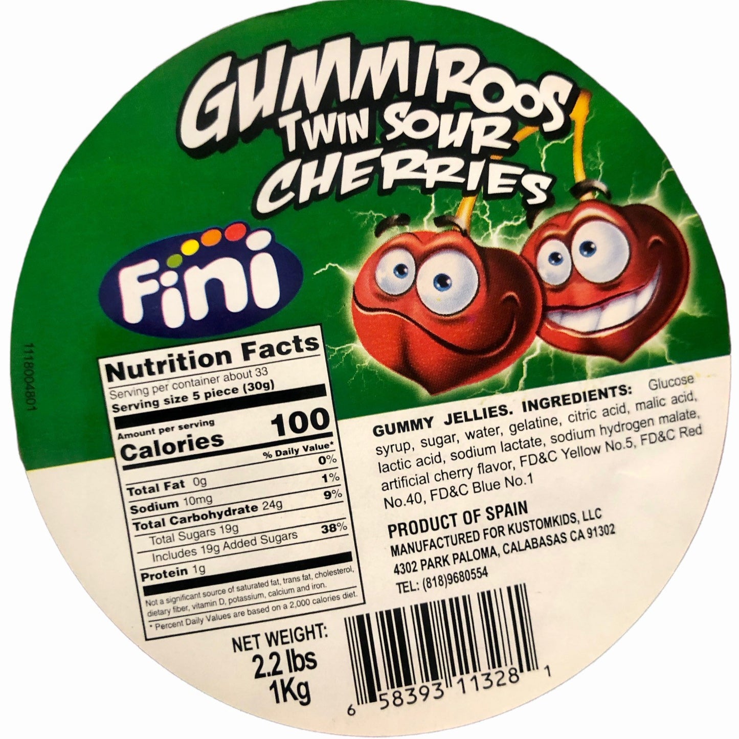 Fini GummiRoos Sour Watermelon Slices (2lbs)