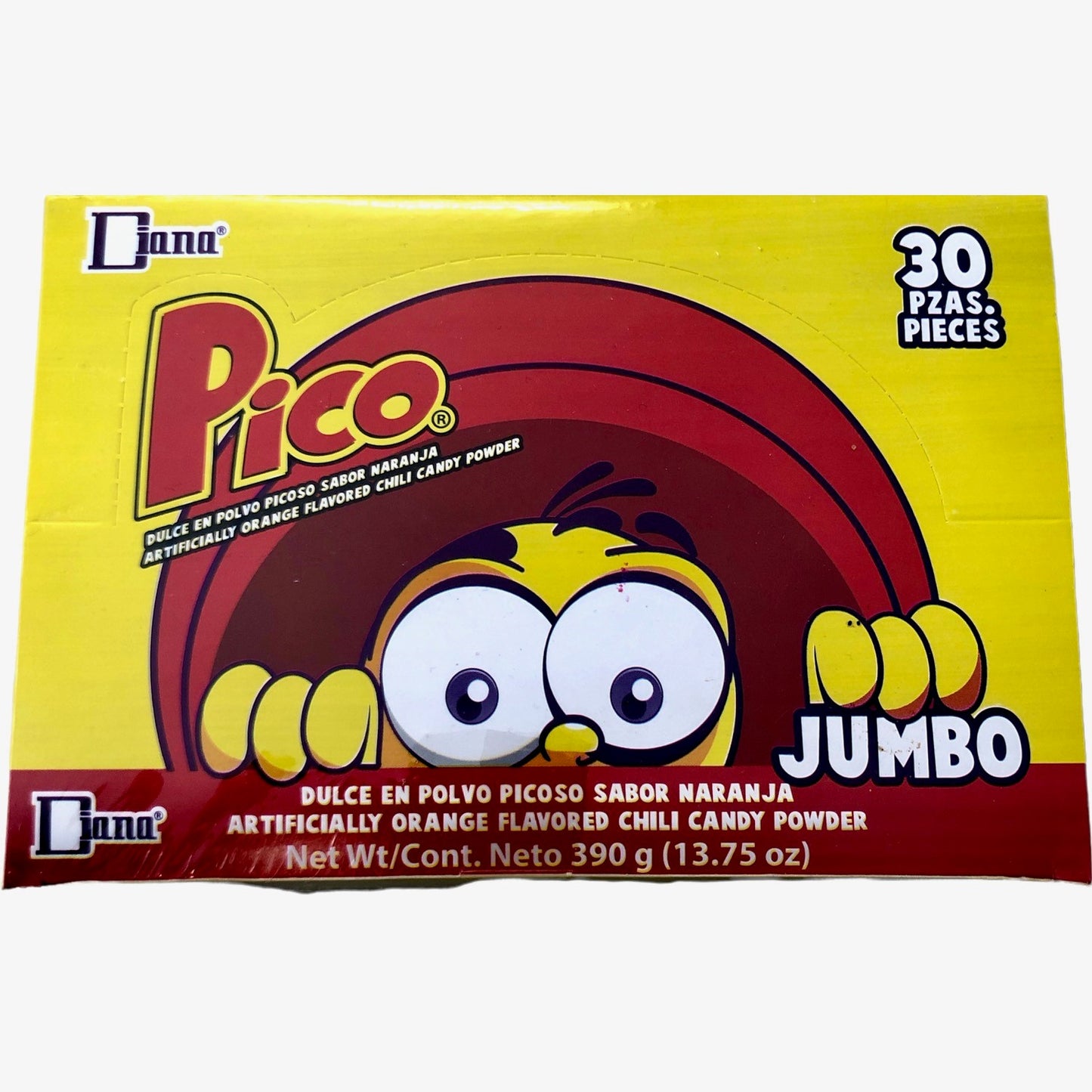 JUMBO Diana Pico - Orange Flavored Chili Candy Powder - 30 Pcs.