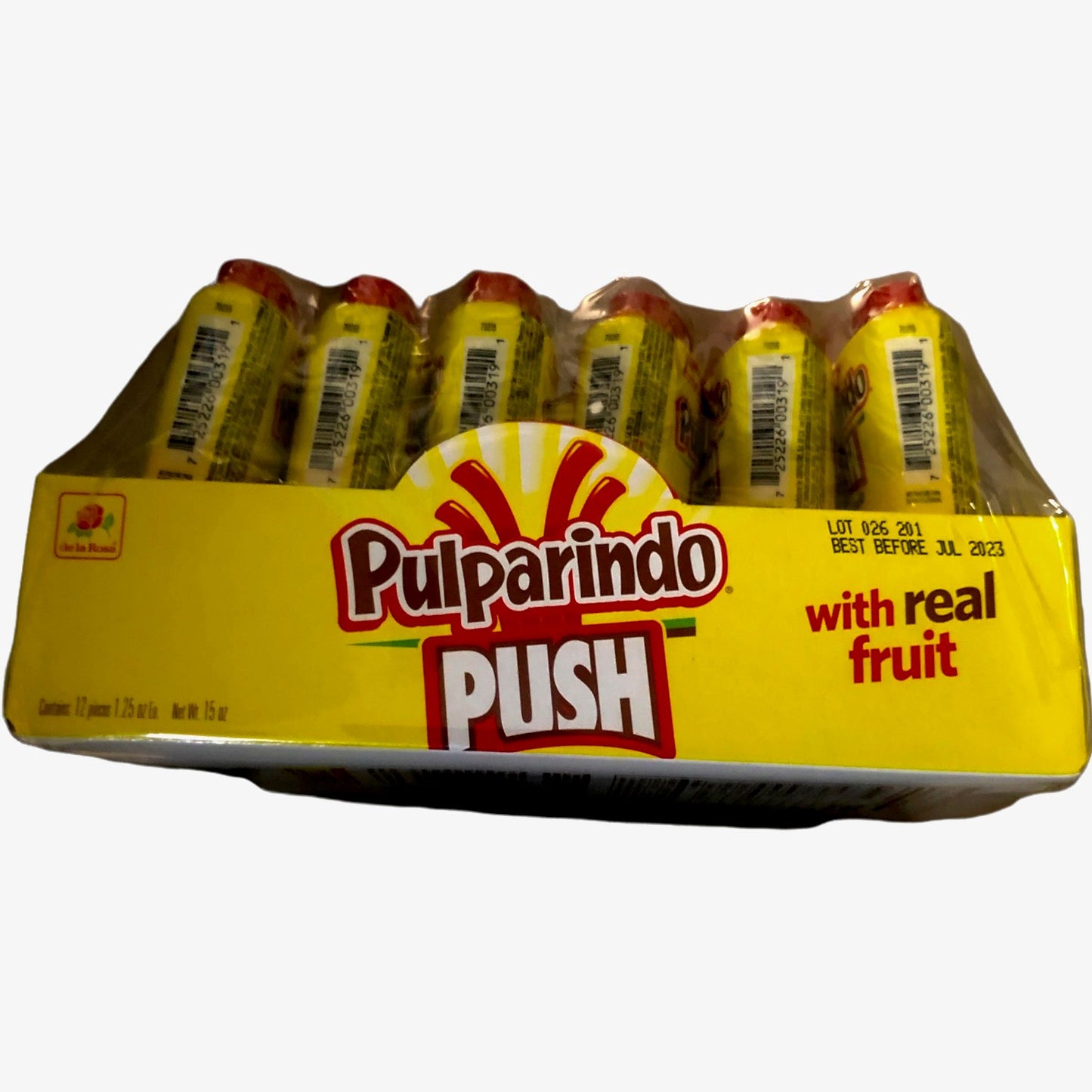 De La Rosa Pulparindo Push - Mango 12 pcs.