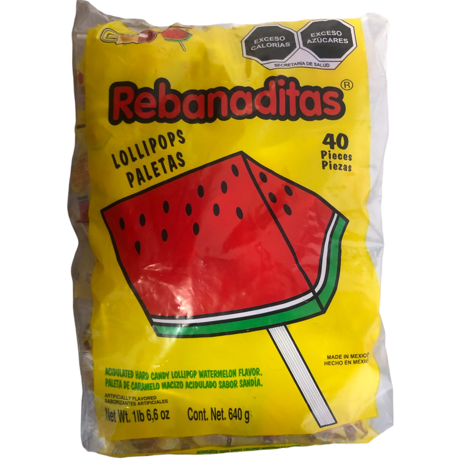 Vero Rebanaditas Watermelon Chili Lollipop 20 Pcs. – La Botana Dulcería