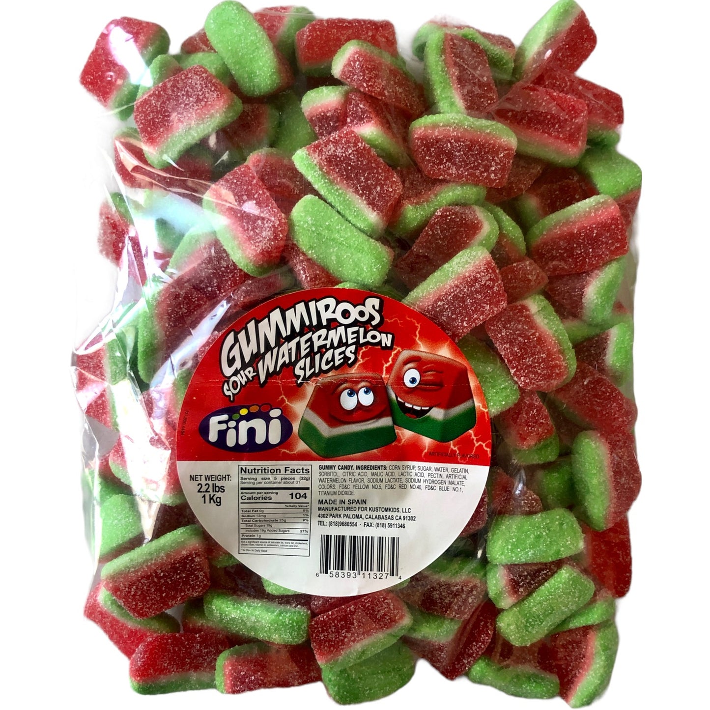 Fini GummiRoos Twin Sour Cherries (2lbs)