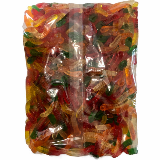 Albanese Assorted Fruit Gummi Worms (5lbs)