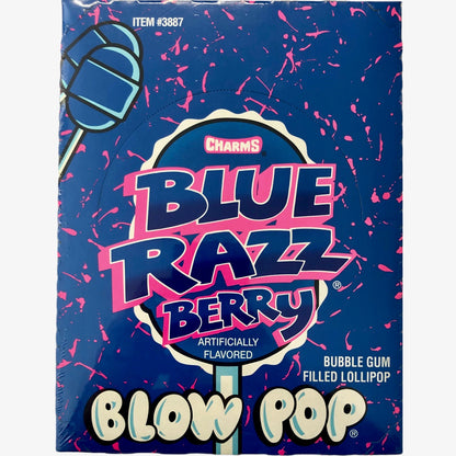 Charms "Blue Razz-Berry" Blow Pop - 48 Pcs